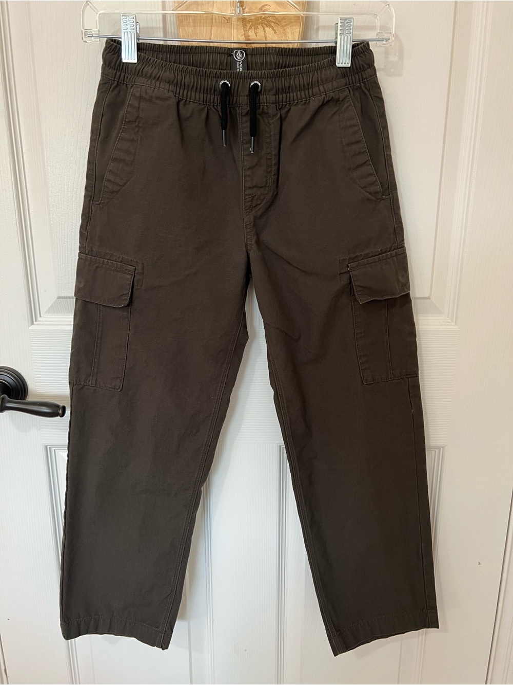 Volcom Boy’s Cargo Jogger Pants - Brown